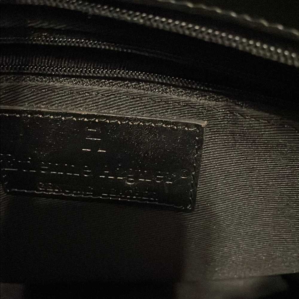 Aigner Black and Tan Small Tote Bag - Picture 4 of 8